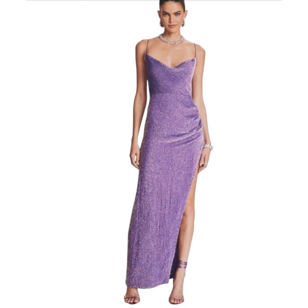 Retrofete sequin gown - lavender - size small